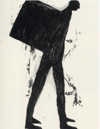 Ohne Titel,1995, Tusche auf Papier, 56 x 42 cm, 
